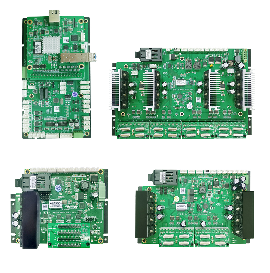 01紡織印染系統的板卡展示