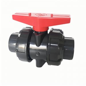 帶平臺的UPVC承插球閥，可加裝電氣動執行